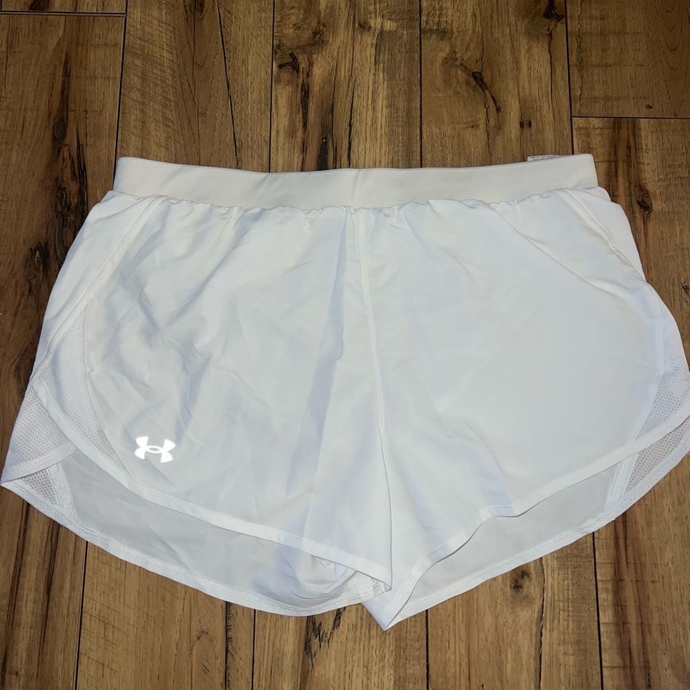 White under armor shorts
